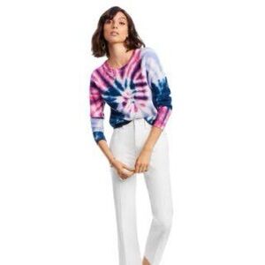 LINI
Hailey Tie-Dye Cable-Knit Sweater